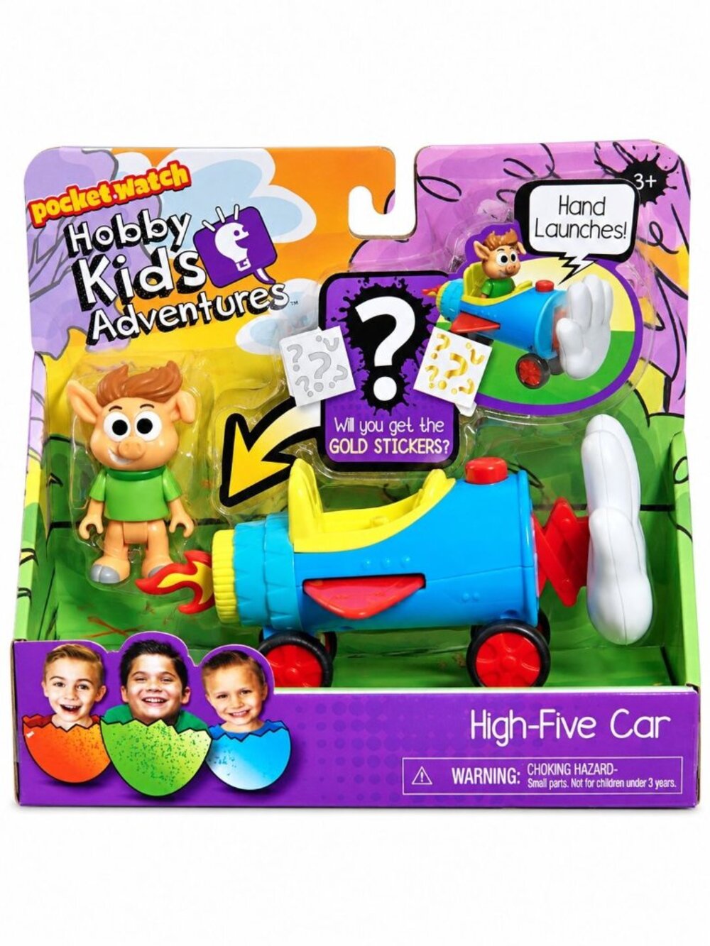 Pocket.watch HobbyKids Adventures High-Five Car Toy With Character Figure 3+ Fun